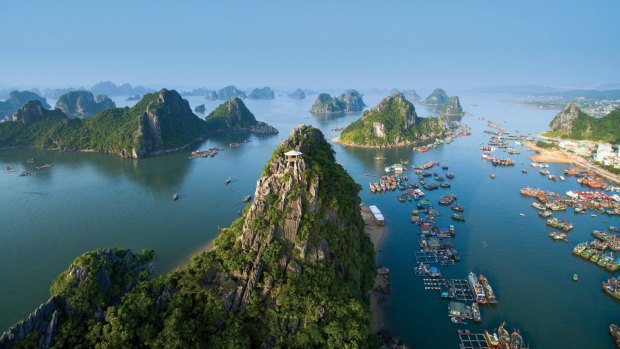 Halong Bay in Vietnam.