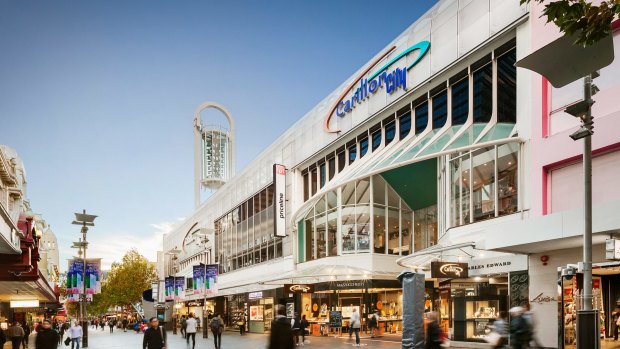 Carillon City shopping centre in Perth.