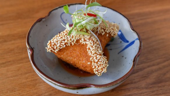 Prawn toast meets Scotch egg.