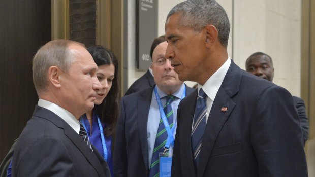 Vladimir Putin and Barack Obama face-to-face at the at G20 in September.