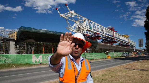 The Skytrain elevated section of the Sydney Metro NorthWest project has been plagued by construction issues.