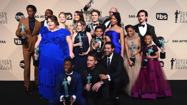 The cast of This is Us at the Screen Actors Guild Awards in January.