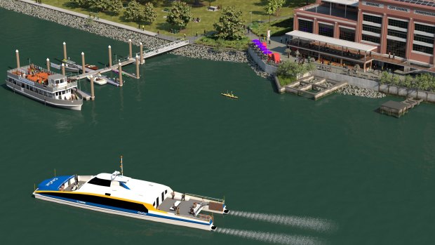 Brisbane City Council will build a new river moorings at New Farm Park