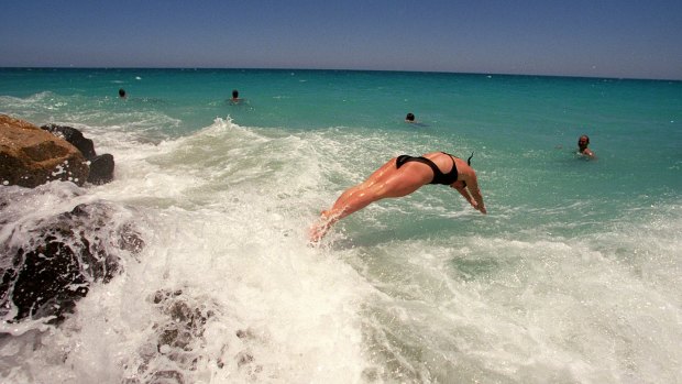 The beach will be a popular place to be in Perth on Saturday with the temperature expected to hit 40 degrees.