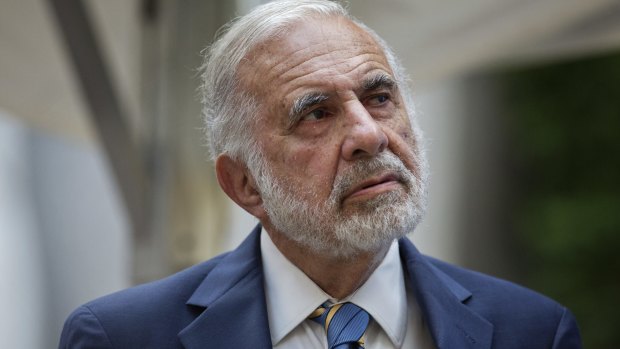 Trump supporter from the big end of town: Billionaire investor Carl Icahn saw Trump's victory as a trading opportunity.
