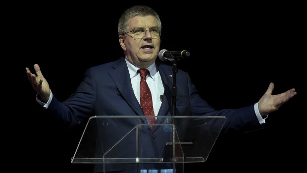 Unflinching: IOC president Thomas Bach.