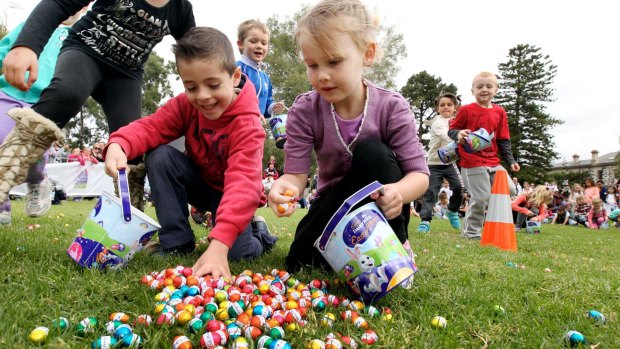 The Cadbury Easter Egg Hunt at Werribee Mansion in 2013. The event has been running for 10 years.