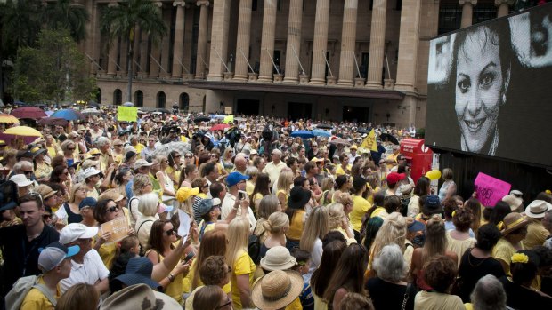 By rallying to force a change in the verdict, to demand that politicians ride in over the decisions of unelected judges, the well-behaved mob in bright yellow frocks and shirts demanded a change that would ensure grave injustice was done.