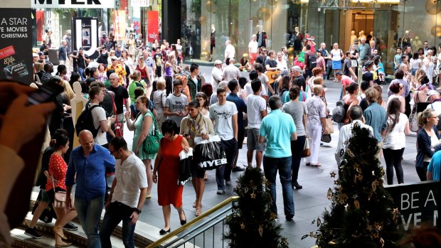 Shop till you drop: Australians did not curb their retail spending for a federal election. 
