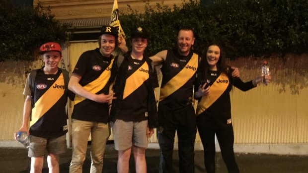 Jubilant Tigers fans hit the streets of Richmond on Saturday night.