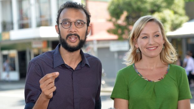 The Gabba's Greens councillor Jonathan Sri (pictured with Senator Larissa Waters) has defended living in an illegal share house.