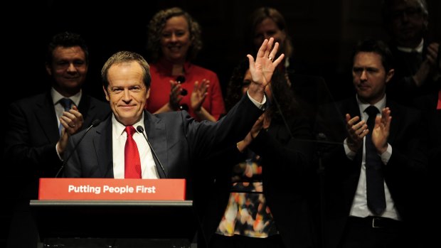 Keynote speaker: Federal Labor leader Bill Shorten addresses the NSW Labor Party annual conference.