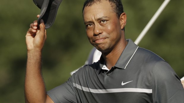 No worries: Tiger Woods.