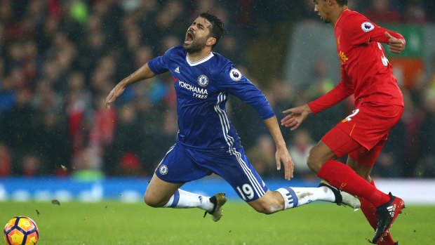 Fiery competitor: Diego Costa.