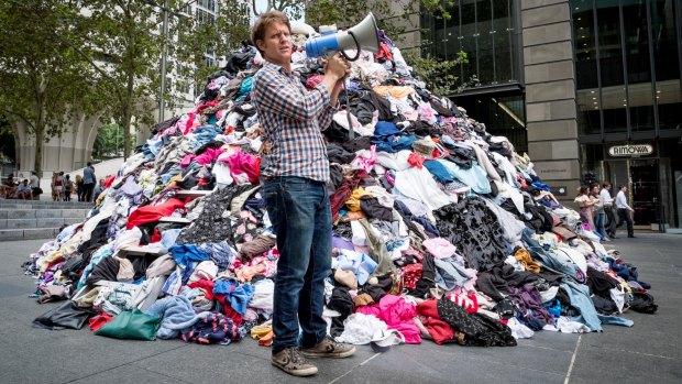 Disposable fashion: Australians discard a combined six tonnes of clothing every 10 minutes.
