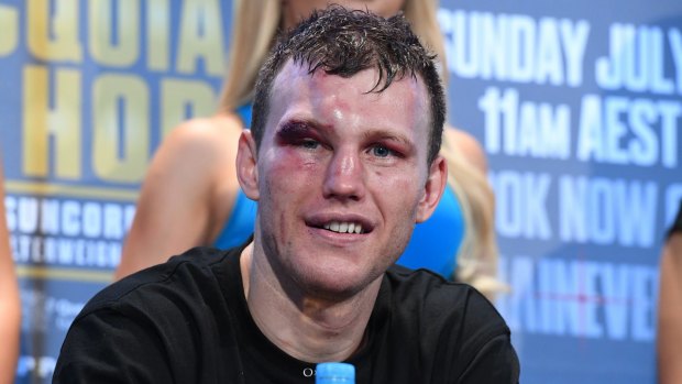 Worth the pain: Jeff Horn is waiting to see if Manny Pacquiao wants to sign up for a second fight.