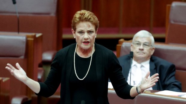 Pauline Hanson showed her enthusiasm for Russian leader Vladimir Putin and her disdain for Muslims and the "no jab, no pay" scheme on the ABC's <i>Insiders</i>. 