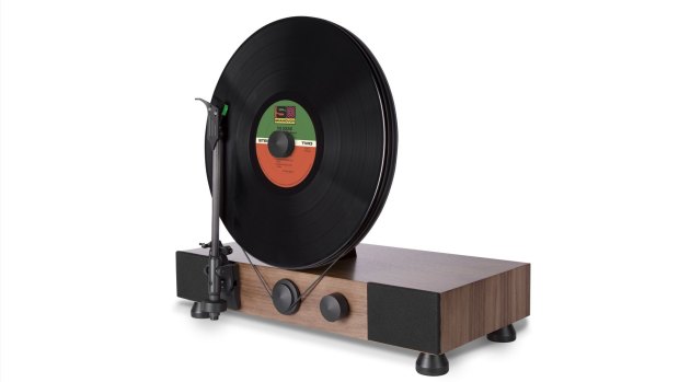 Weirdly beautiful: the "record player" of the past is an amazing piece of machinery. 
