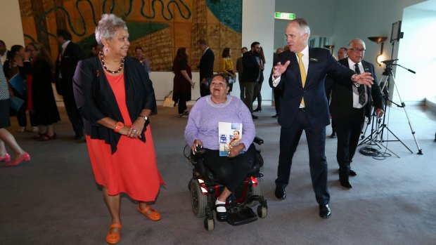 Prime Minister Malcolm Turnbull during the Close the Gap 10th anniversary parliamentary breakfast at Parliament House in Canberra on Wednesday. 