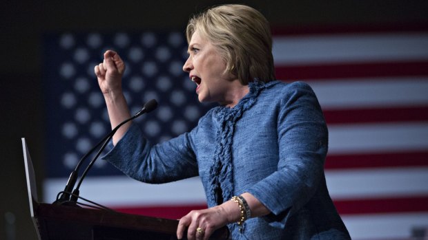 Hillary Clinton, who once barked at a rally while telling a joke. Her rival, Republican presidential candidate Donald Trump, has included an image of her barking in a campaign ad criticising her. 
