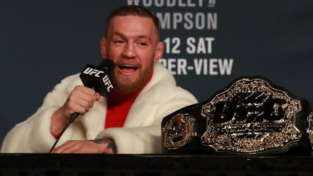 UFC Featherweight Champion Conor McGregor says Floyd Mayweather is 'scared'.