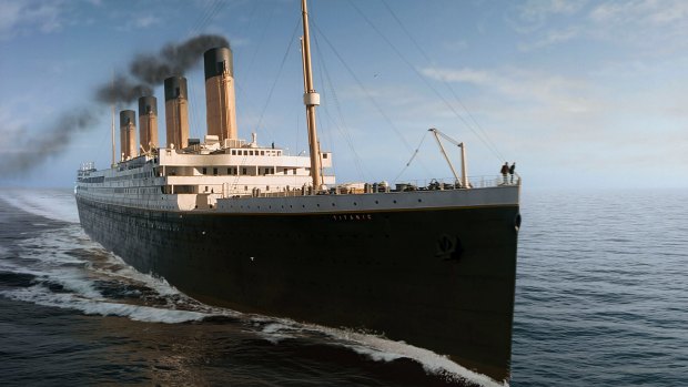 Titanic, as seen in the hit movie of the same name.