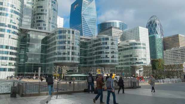 La Defense business district in Paris, which could have become another terror attack target.