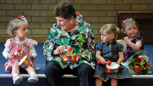 Joan Kirner in 2012 at Sunbury Neighbourhood House.