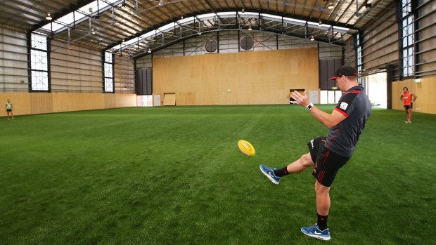 Essendon's training facility, known as "the hanger", was unveiled in 2013.
