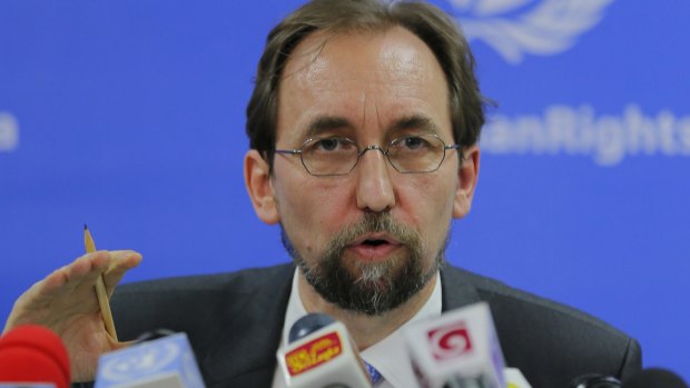 United Nations High Commissioner for Human Rights Zeid Ra'ad al-Hussein.