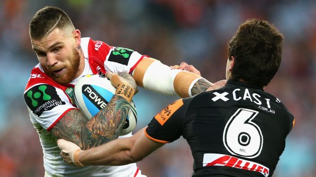 Frontline return: Josh Dugan is expected to play as a centre in 2016.