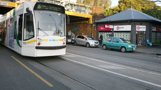Local businesses could be turned into waiting places for the tram under a new plan to build the Balaclava Walk. 