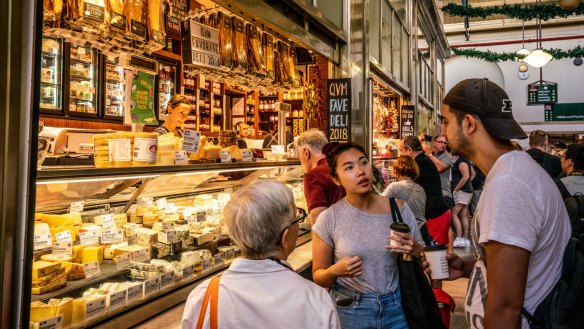 The Queen Victoria Market is the perfect place to pick up all your cheese and charcuterie board essentials. 