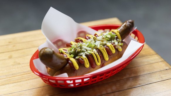 Gutter Dog, one of the Americana-style snacks at The Keys in Preston.