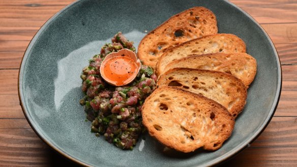 Steak tartare.