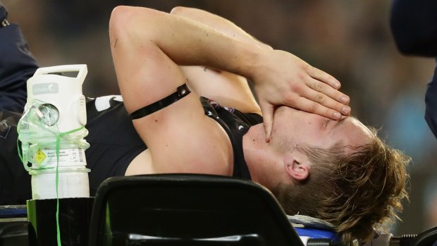 Carlton's Ciaran Byrne won't benefit from the new technology, with a knee injury ruling him our for 12 months.