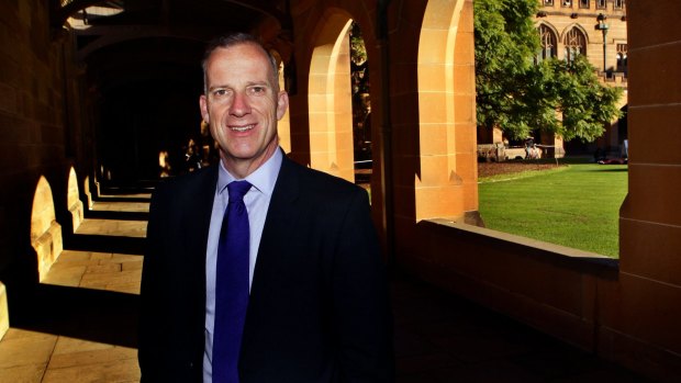 Education Minister Simon Birmingham is targeting the $1.4 million salary of University of Sydney vice-chancellor Michael Spence (pictured).
