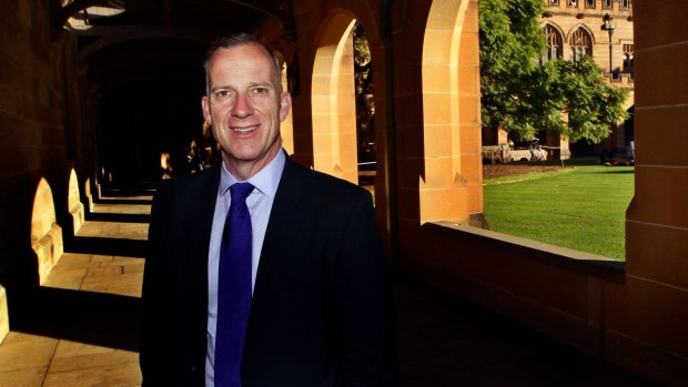 Education Minister Simon Birmingham is targeting the $1.4 million salary of University of Sydney vice-chancellor Michael Spence (pictured).

