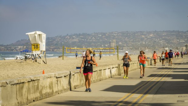 Mission Beach is the place to head to for a seriously epic walk/run/cycle.