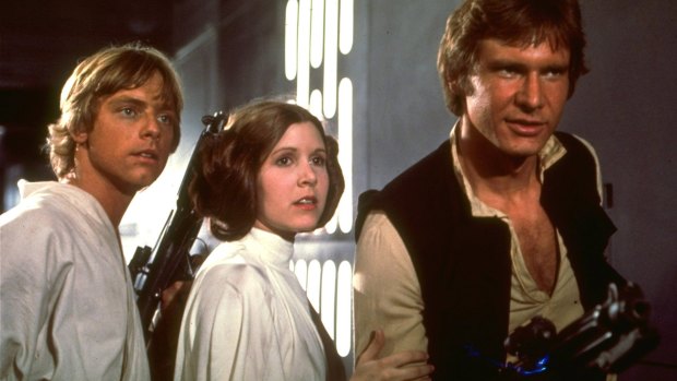 <i>Star Wars</i> has launched some careers and stalled others: (from left) Mark Hamill, Carrie Fisher and Harrison Ford.