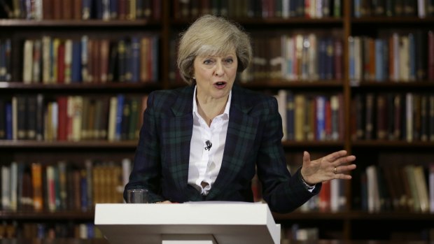 Britain's Home Secretary Theresa May won the highest number of MP votes in the latest ballot.