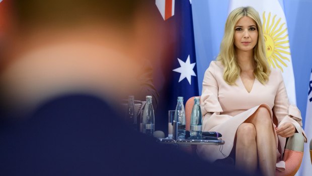 Ivanka Trump attends a panel discussion for a women's entrepreneur initiative at the G20 summit in Hamburg.