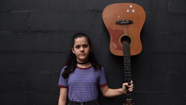Mia Betteridge is attending the first Girls Rock! Sydney event, a week-long music empowerment program.