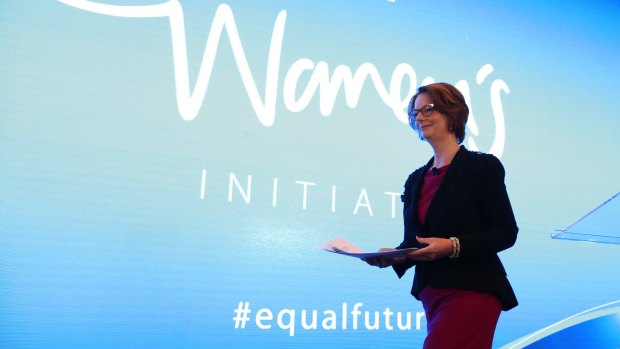 Julia Gillard believes that pay inequality is the starting point for many of the financial difficulties faced by women.