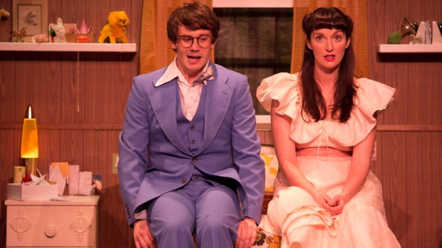 Dylan Young and Ellen Steele star in Windmill Theatre Co's production of <i>Girl Asleep</I>.