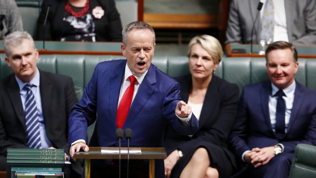 Opposition Leader Bill Shorten delivers his budget reply speech in Federal Parliament on May 11.