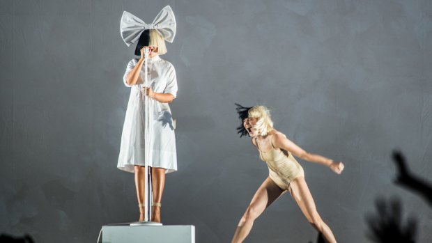 Sia and Ziegler in Melbourne on her Nostalgic For The Present tour.