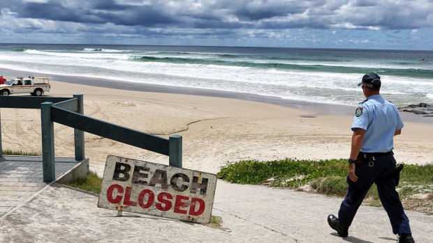 Beach closed: Shelly Beach 