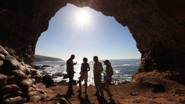 Point of Human Origins Experience, Pinnacle Caves, Mossel Bay, South Africa.