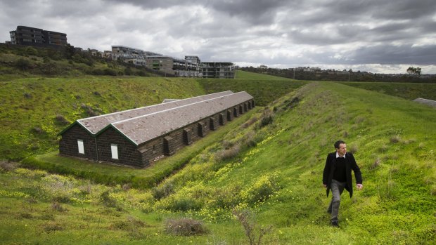 The old ammunition site named Jack’s Magazine situated in Maribyrnong. Ross Turnbull acting CEO of working heritage will host a launch to find a new use for this abandoned explosives store.